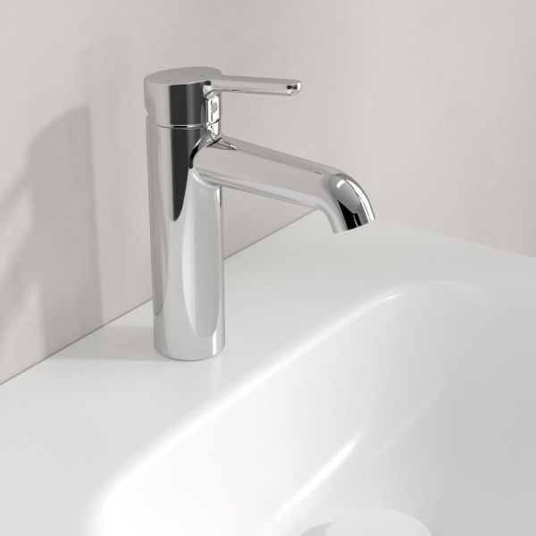 Villeroy&Boch Skyla Einhebel-Waschtischarmatur mit Kaltstart, chrom TVW11600200061
