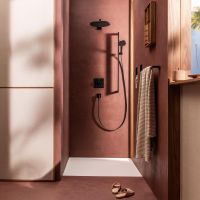 Vorschau: hansgrohe Ecostat Comfort E Thermostat Unterputz für 2 Funktionen schwarz matt 33711670