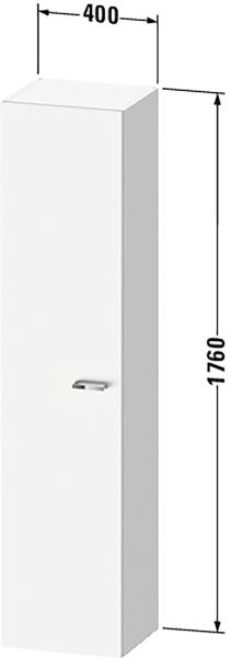 Duravit XBase Hochschrank mit 1 Tür 40x176cm