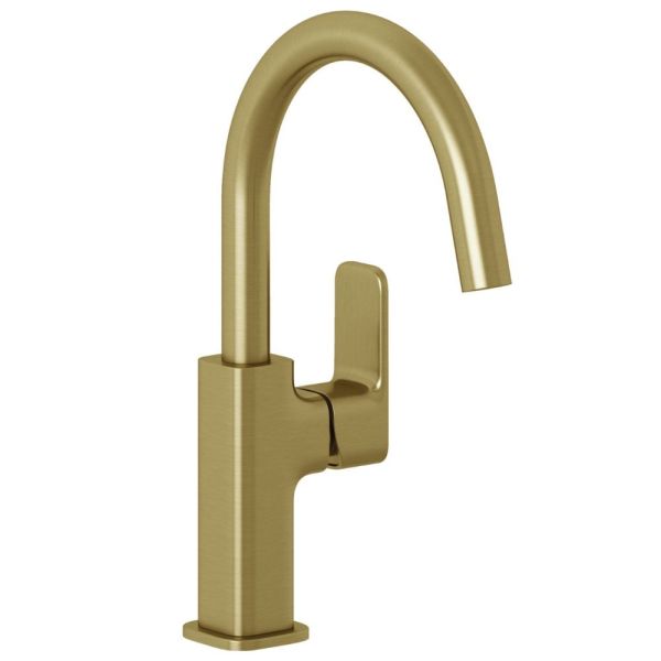 Kludi RENON Waschtischarmatur seitliche Betätigung brushed gold 42027N075