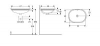 Vorschau: Geberit VariForm Unterbauwaschtisch mit Überlauf elliptisch, Breite 61cm, weiß 500757012_0