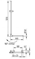 Vorschau: Avenarius free living! Haltegriff 90° mit Gleiter, links & rechts Variante, chrom