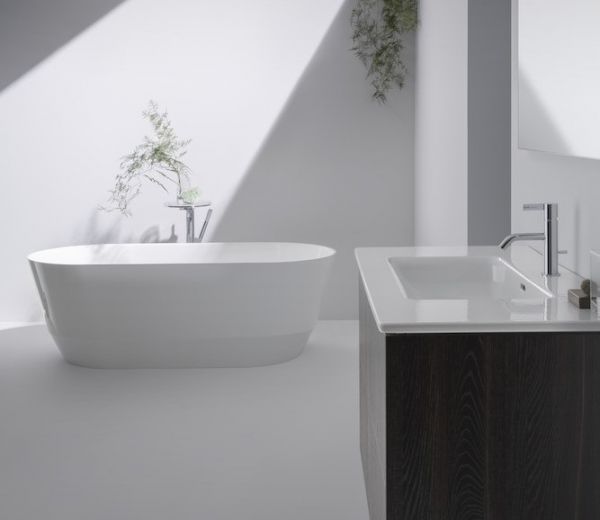 Laufen Pro freistehende Badewanne oval 165x75cm, weiß