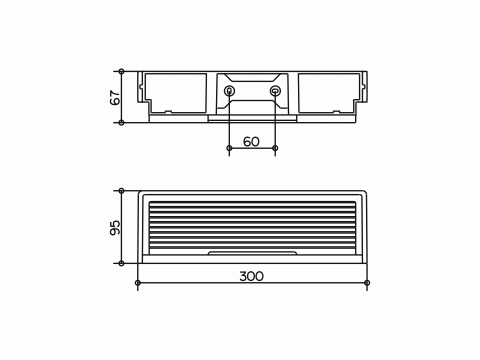 Keuco Edition 11 Duschkorb 300x95mm