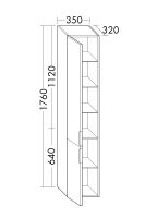 Vorschau: Burgbad Euro Hochschrank mit 2 Türen HSFB035LF3863G0090