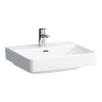 Laufen Pro S Waschtisch mit Überlauf und 1 Hahnloch 55x46,5cm weiß H8109620001041 
