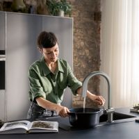 Vorschau: Hansgrohe Aqittura SodaSystem StarterSet edelstahl 76806800