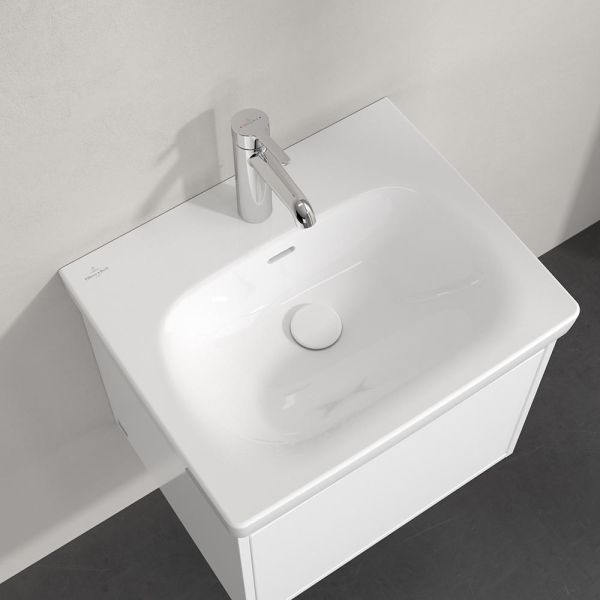 Villeroy&Boch Skyla Waschtisch 55x44,5cm mit Hahnloch und Überlauf, weiß 5A515501 
