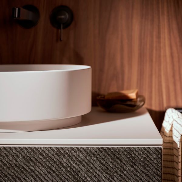 hansgrohe Xuniva Evo S Aufsatzwaschtisch rund Ø40cm mit Ablaufventil