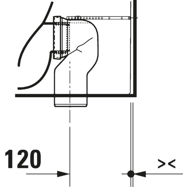 Duravit D-Code Stand-WC rimless Set mit SoftClose WC-Sitz 57x37cm, weiß
