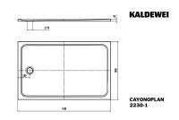 Vorschau: Kaldewei Cayonoplan bodenebene Rechteck-Duschwanne