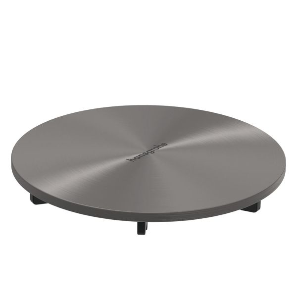 hansgrohe RainDrain Staro Fertigset Ablaufgarnitur für Duschwanne, brushed black chrome 60058340