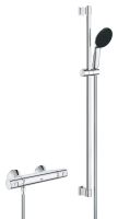 Vorschau: Grohe QuickFix Precision Start Thermostat-Brausebatterie mit Brausestange 900mm, chrom