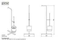 Vorschau: Giese Gifix 21 WC Garnitur, Standmodell, chrom