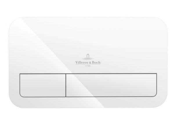 Villeroy&Boch ViConnect 200S Betätigungsplatte 2-Mengen-Spülung, weiß