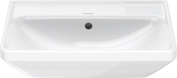 Duravit D-Neo Waschtisch rechteckig 55x44cm, mit Überlauf und WonderGliss, weiß 23665500601