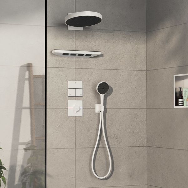 Hansgrohe ShowerSelect Comfort E Ventil Unterputz für 3 Verbraucher, weiß matt