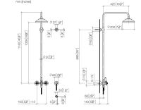 Vorschau: Dornbracht Madison Showerpipe mit Brausebatterie, FlowReduce