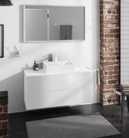 Vorschau: Hansgrohe Xevolos E Konsole 118cm für Aufsatzwaschtisch mittig 50cm und 60cm