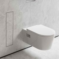 Vorschau: hansgrohe XtraStoris Rock Einbau Toilettenbürstenhalter mit befliesbarer Tür und Innenablage 56060800 edelstahl gebürstet