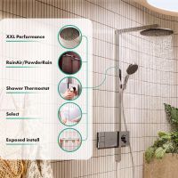 Vorschau: hansgrohe Raindance Alive S Duschsystem 300 2 Strahlarten mit ShowerSelect Comfort, chrom