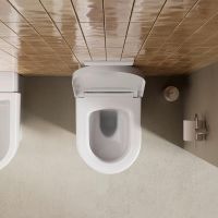 Vorschau: Duravit Balcoon Stand-WC, Abgang waagerecht, rimless, weiß