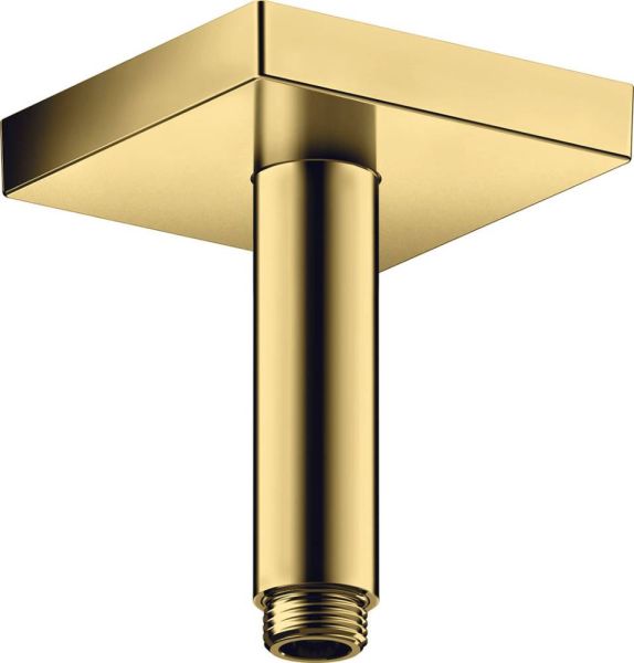 Axor ShowerSolutions Deckenanschluss 10cm eckig, polished gold optic 26437990
