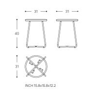 Vorschau: Cosmic Black & White Hocker Technische Beschreibung