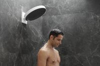 Vorschau: Hansgrohe Rainfinity Kopfbrause 360 3jet mit Wandanschluss