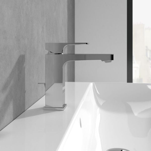Villeroy&Boch Architectura Square Einhebel-Waschtischarmatur mit Ablaufgarnitur