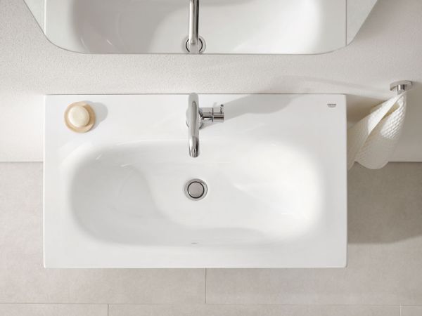 Grohe Essence Waschbecken 60x46cm, 1 Hahnloch, weiß PureGuard