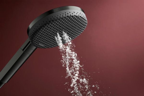 hansgrohe Raindance Alive Select S Brauseset mit Textilbrauseschlauch 160cm, brushed black chrome