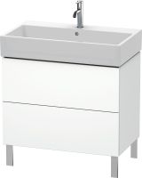 Vorschau: Duravit L-Cube Waschtischunterschrank bodenstehend 78x46cm mit 2 Schubladen für Vero Air 235080, weiß, LC677701818