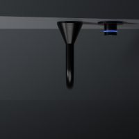 Vorschau: Steinberg Serie 310 iconic elektronische Wand-Waschtischarmatur schwarz matt 3101814S