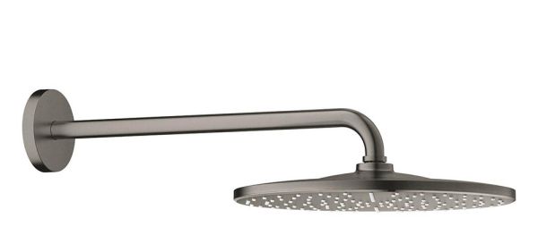 Grohe Rainshower Mono 310 Kopfbrauseset Ausladung 42,2cm, 9,5l/min, hard graphite gebürstet 26558AL0