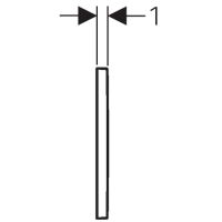 Vorschau: Geberit Omega30 Betätigungsplatte für 2-Mengen-Spülung weiß/chrom hochglanz