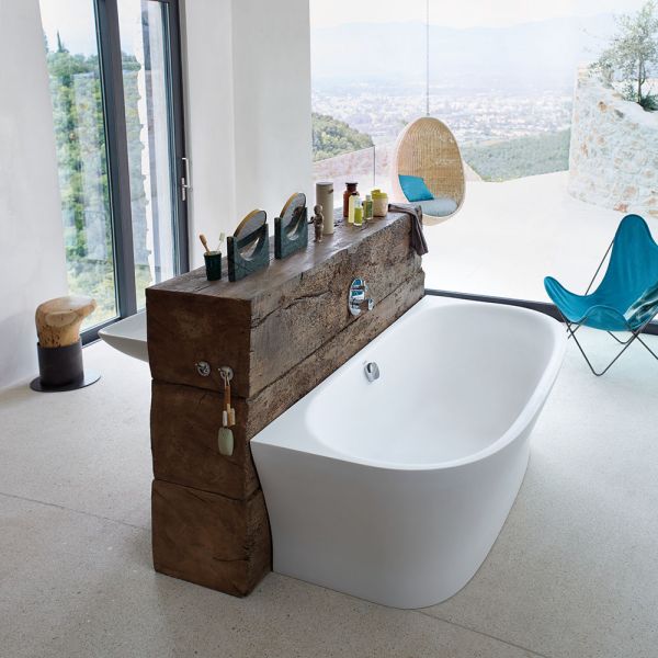 Duravit Cape Cod Vorwand-Badewanne halbrund 190x90cm, weiß