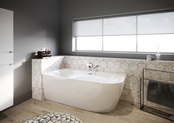 RIHO Vorwand-Badewanne Eckversion links mit Verkleidung, 170x80cm, weiß glänzend BD30005_2