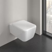 Vorschau: Villeroy&Boch Skyla Combi-Pack Wand-WC TwistFlush 37x53cm mit WC-Sitz, softcube, weiß 4682CL01