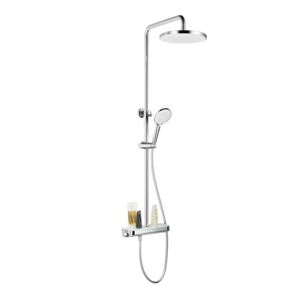 Avenarius Universal Duschsystem mit Thermostatbatterie, höhenverstellbar, chrom, 9006630010