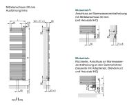 Zehnder Forma Asym Design-Badheizkörper, links, LFAL-120-060-05, Mittelanschluss, weiß Zehnder Forma Asym Design-Badheizkörper, links, LFAL-120-060-05, Mittelanschluss, weiß