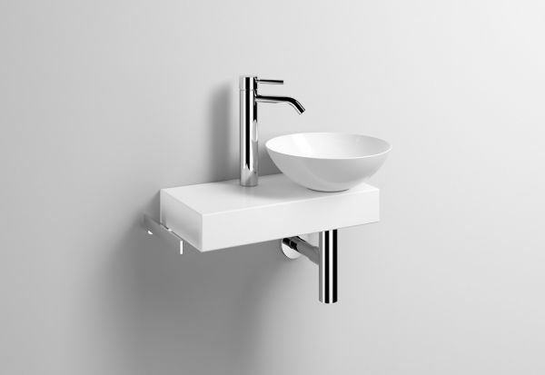 Alape Piccolo Novo Waschplatz, rechteckig, Beckenmulde rechts WP.PN2