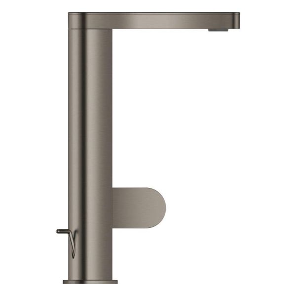 Grohe Plus Einhand-Waschtischbatterie, L-Size, herausziehbarer Auslauf, hard graphite gebürstet