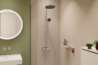Vorschau: hansgrohe Activera S Duschsystem 240 1jet mit Einhebelmischer Varia, EcoSmart, chrom