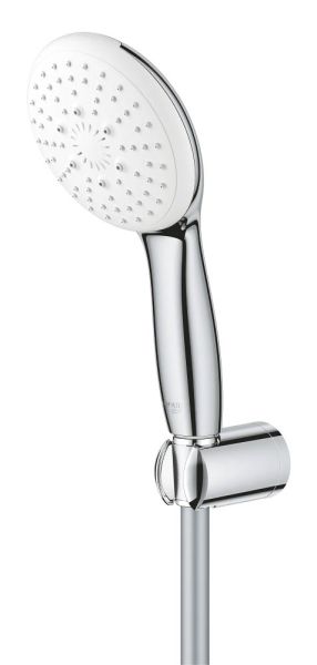 Grohe Tempesta 110 Wandhalterset mit Brauseschlauch 150cm, 3 Strahlarten, wassersparend, chrom