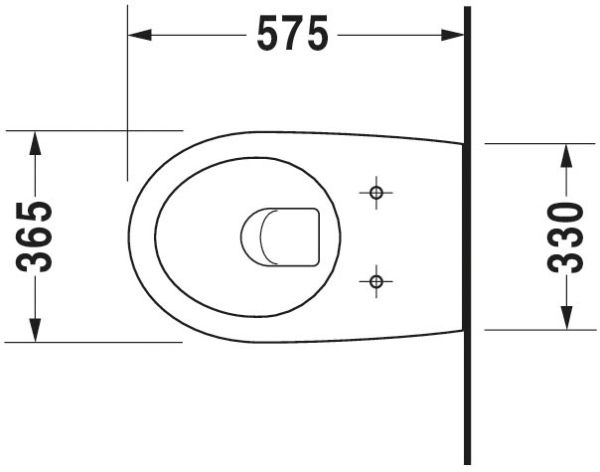 Duravit Architec Wand-WC 57,5x36,5cm, rund, HygieneGlaze, Durafix, weiß