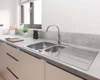 Vorschau: Grohe Wave Cosmopolitan Einhand-Spültischbatterie mit C-Auslauf, chrom