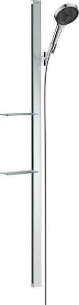 Hansgrohe Rainfinity Brauseset 130 3jet mit Brausestange 150cm, chrom