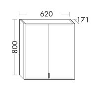 Burgbad rl20 Spiegelschrank 62x80cm mit Klarglas Lichtrahmen SPVM060F6947 Burgbad rl20 Spiegelschrank 62x80cm mit Klarglas Lichtrahmen SPVM060F6947