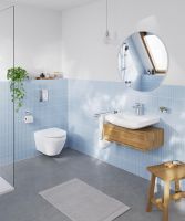 Vorschau: Grohe Euro Keramik Waschtisch 55cm mit Hahnloch, ohne Überlauf, weiß